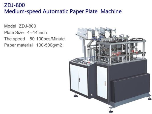 Macchina completamente automatica 80-110pcs/Min del piatto di carta di sensibilità media